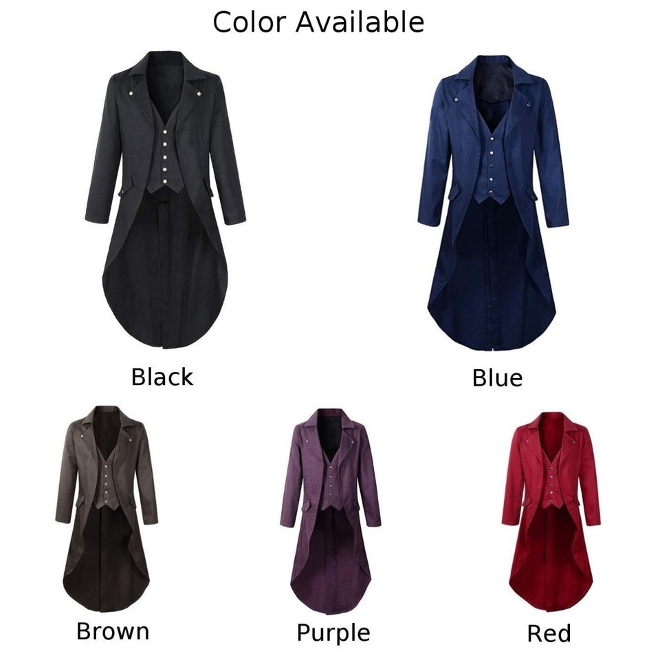 Classic Renaissance Victorian Tuxedo Coat for Men Steampunk and Gothic ...