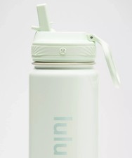 Lululemon Back To Life Sport Water Bottle Stainless Insulated 24 oz Lid Gift NEW
