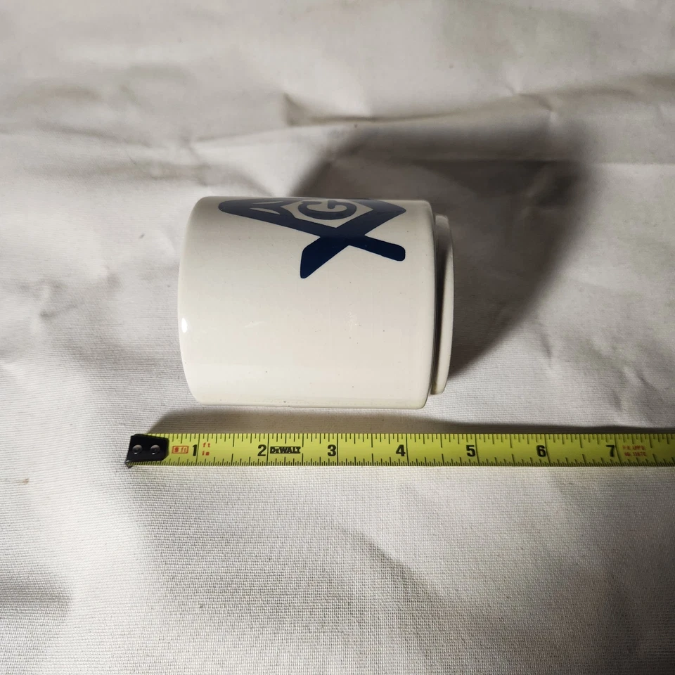 VTG Masonic Freemasons Logo Ceramic Coffee Cup / Mug Japan - Image 4 of 4