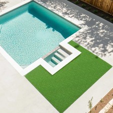 AplusChoice 33'x1' Artificial Grass Paver Turf Strip 1.38"H Landscape Walkway