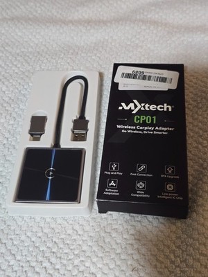 Wireless CarPlay Adapter for iPhone Plug & Play Converter Dongle USB/USB-C Fast
