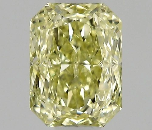 100% Natural Loose Diamond 4 x 3 mm Radiant Cut Yellow Color 0.25 Ct VS2 Grade