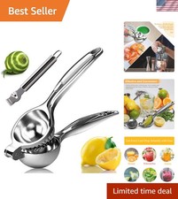 Effortless Lemon Squeezer Citrus Juicer: Stainless Steel Zester Included