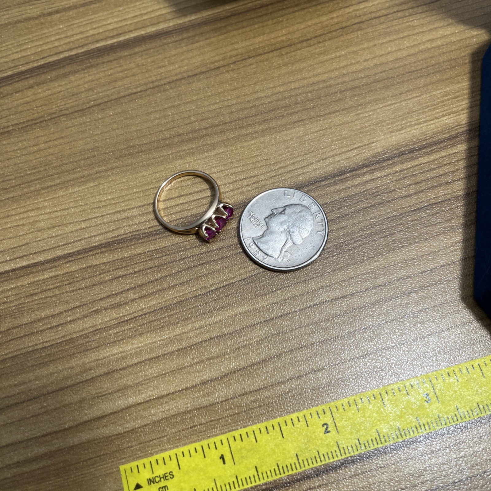 10k Gold Natural Ruby Ring - image 8