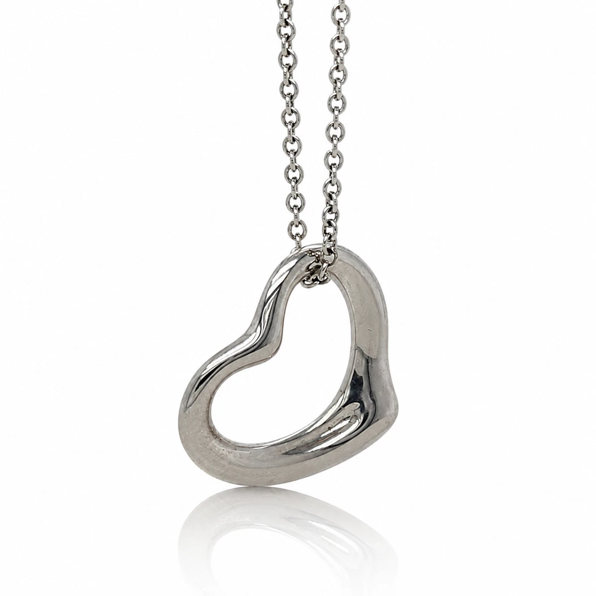 Tiffany Open Heart Necklace for sale | eBay