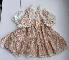 VTG JCPenney Toddle Time 2t Girls Lace Floral Dress
