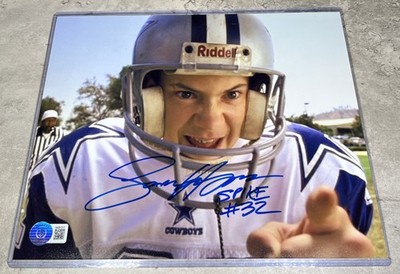 Sam Horrigan signiert Spike Hammersmith #32 Little Giants 8 x 10 Beckett Echtheitszertifikat