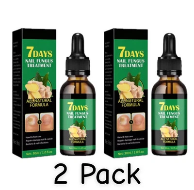 7-Day Toenail Fungus Treatment (2 Pack) Extra Repair for Discolored Nails 30MLx2