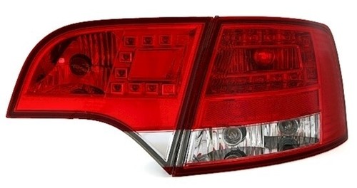 LED Rückleuchten Set Rot Weiss für Audi A4 B7 Avant Kombi Heckleuchten - Afbeelding 2 van 3