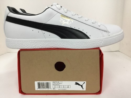 white leather puma clyde