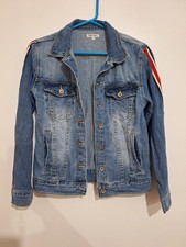 Cherry Koko Ladies Size Small Striped Sleeve Jacket Jeans