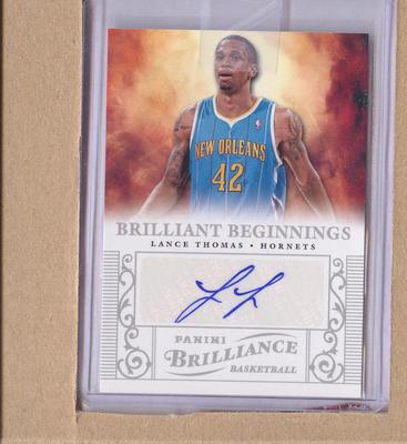 Lance Thomas 44 2012-13 Panini Brilliance Brilliant Beginnings