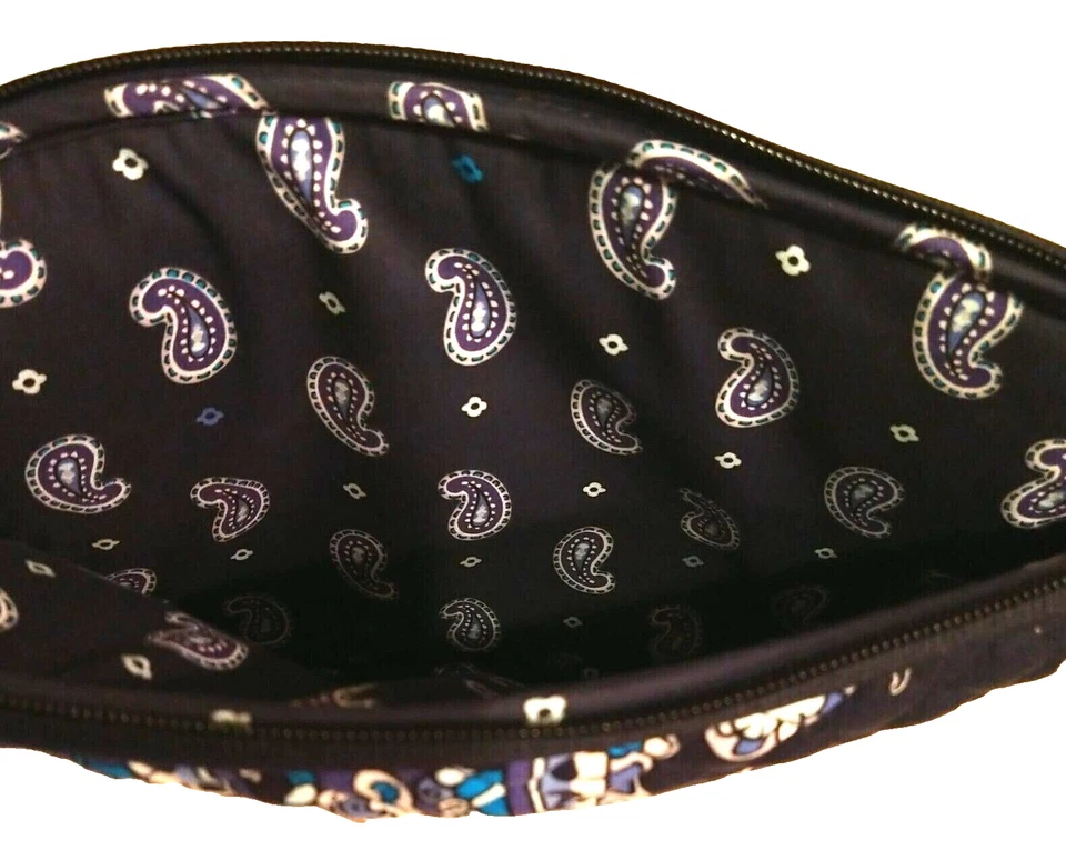NUEVO CON ETIQUETAS Vera Bradley Funda para Tableta Acolchada Estuche Cubierta Bolso en Azul Cachemira Noche Profundo Foto 4 de 4