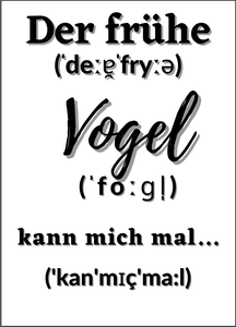 Spruch Wandbild, Poster, Kunstdruck DIN A4 für Bad und WC, Küche