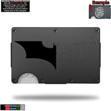 Metal Wallet Minimalist Laser Engraved with Batman  Joker Laugh HA