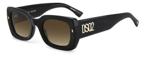 Dsquared2 Okulary przeciwsłoneczne D2 0061/S 807/HA Czarne brązowe Męskie - Zdjęcie 1 z 1