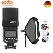 Flash Godox V860III-N TTL HSS con softbox pieghevole 60X60cm per Nikon