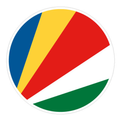 6 X AUTOCOLLANT 5cm drapeau rond TUNISIE sticker valise vélo voiture
