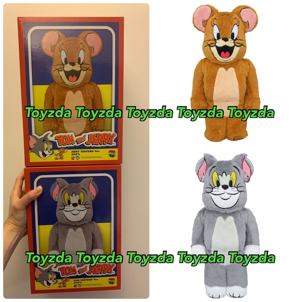 新作商品 Ver. Costume Jerry & Tom Toy Medicom 400% Be Bearbrick キューブリック、ベアブリック