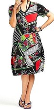 TS TAKING SHAPE plus size S / 16 Getaway Dress stretch colourful NWT rrp$130!