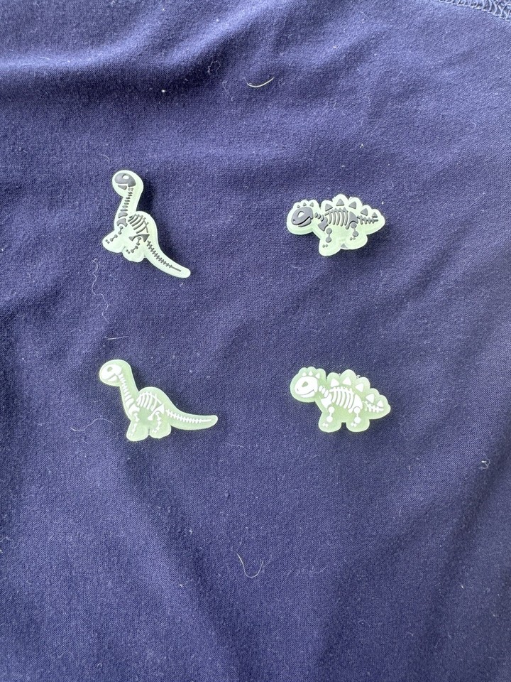 Glow In The Dark Croc Charms Dinosaurs Glowing Dinosaur Jibbitz Kids
