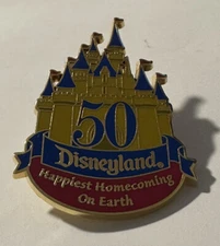 DLR 50th Anniversary - Happiest Homecoming on Earth Pin 2004 Disney Castle