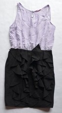 Wink Black and Purple Women's Silk Blend Stretch Dress Size S Made in USA