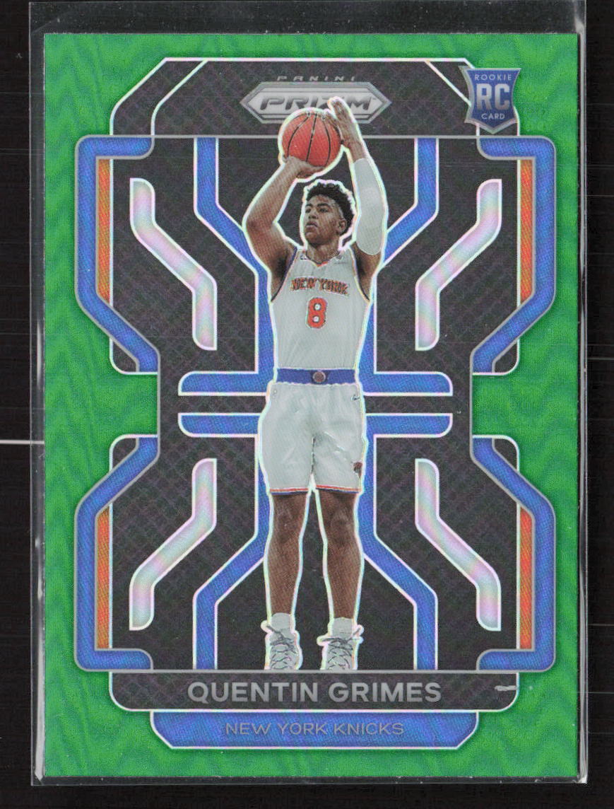 2021-22 Panini Prizm #285 Quentin Grimes Green New York Knicks (X)