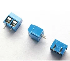 50 pcs KF301-2P 2 Pin Plug-in Screw Terminal Block Connector 5.08mm Pitch