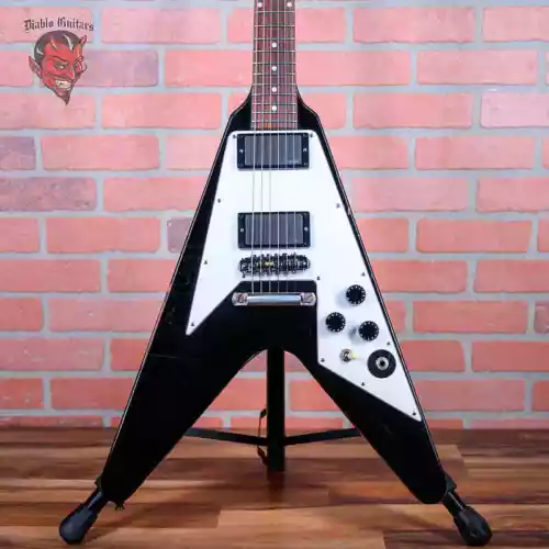 Gibson Custom Shop Kirk Hammett Signature Flying V 2012 Aged Ebony