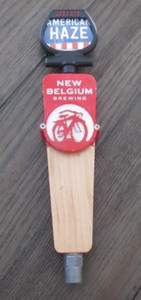 Fat Tire American Haze New Belgium Brew Beer Tap Handle Metal Bar Tapper Barware