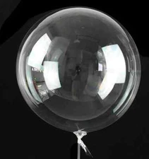 LARGE 36"  x 15 Transparent Bobo Balloon Latex Wedding Birthday Graduation (B3)