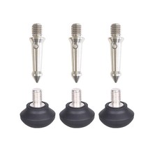 3/8 Inch Thread Tripod Spike and Rubber Tripod Feet, 3 Set Camera Mount Adapter