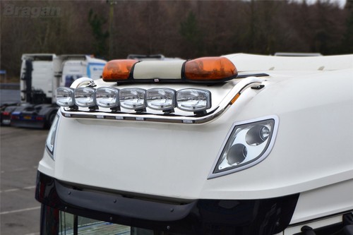 Roof Light Bar + 17" Night Blazer Dual Row LED Bars x3 For Renault Premium Top - Picture 3 of 12
