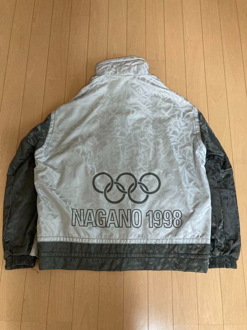 Nagano Olympics Japan MIZUNO Official Nylon Jacket S Size