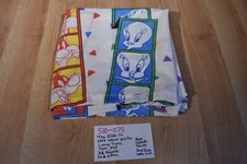 The Bibb Co 1993 Looney Tunes Bugs Tweety Twin Flat Bed Sheet 510-075