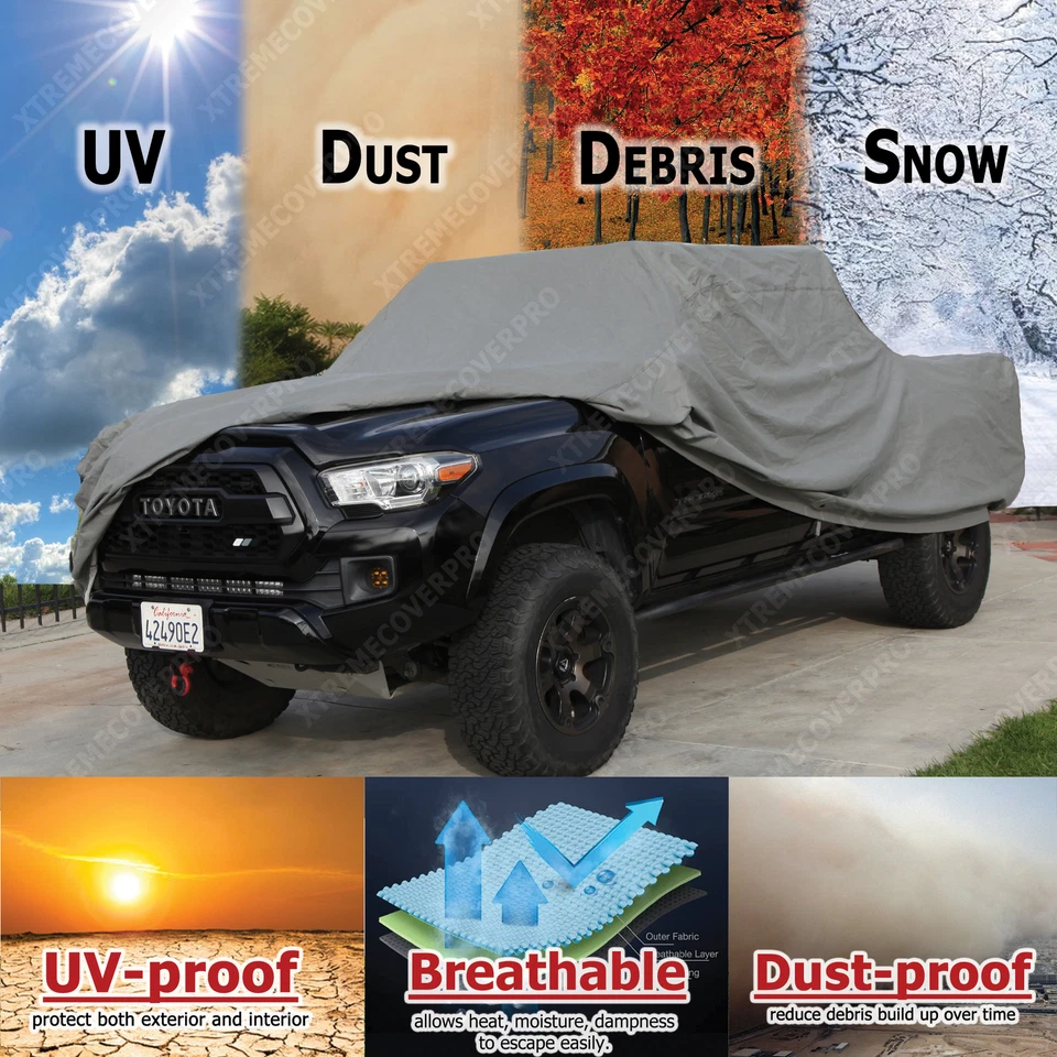 2004 2005 2006 2007 GMC Canyon Crew Cab Breathable Truck Cover - Image 2 of 4