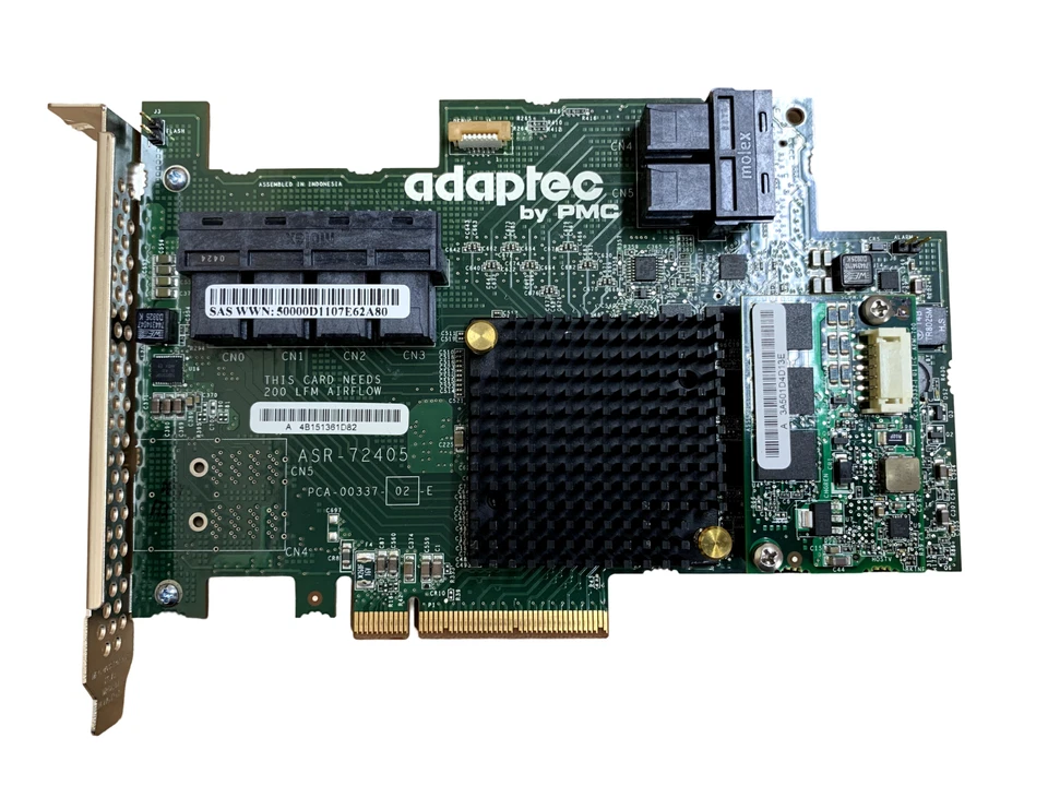 Adaptec ASR-72405 1GB 24 Port Raid Controller with battery - Full Height Bracket - Image 4 of 4