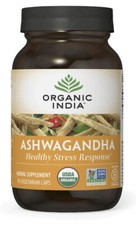 12x Case Pack - Organic India Ashwagandha Healthy Stress 90 Ct, Exp 2/2025