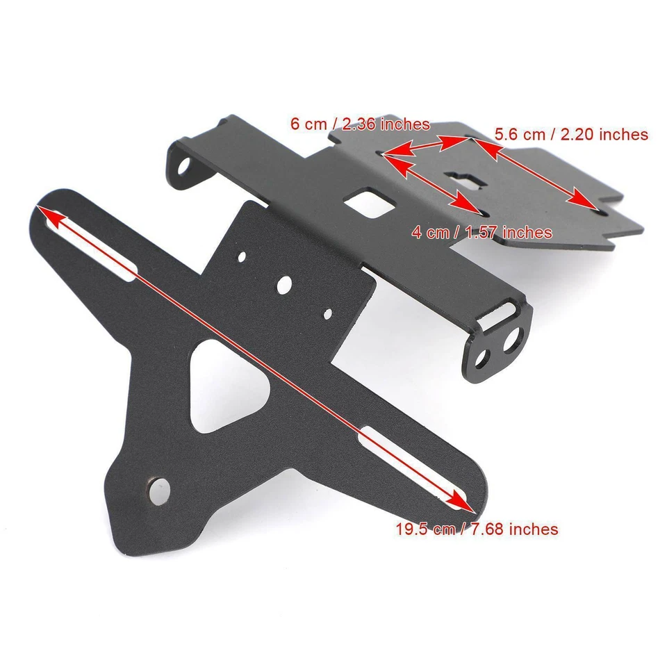 License Plate Holder Frame Bracket fit for Suzuki GSX-S750 GSX-S1000F 17-20 - Imagem 3 de 4
