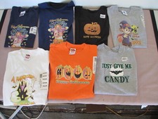 NEW Youth Halloween T-shirts Costume Choice Design Sizes 4-14, S-L