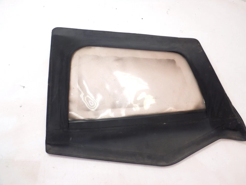 Jeep Wrangler YJ 87-95 Preto Top Superior Porta de Passageiro Pele Tecido Apenas FRETE GRÁTIS - Imagem 3 de 4