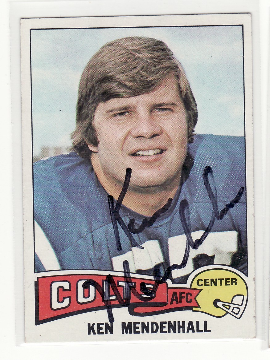 激レア！The Colts パンフレット King of Comedy KEN MENDENHALL BALTIMORE COLTS 1975 TOPPS #274 OKLAHOMA