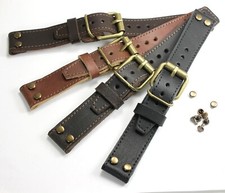 22mm Pilot Aviator WW Retro Chronograph Hanhart Lemania Heuer Longines Band 2DN