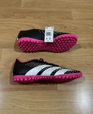 NEW adidas Predator Accuracy.4 Black Pink Turf Soccer Shoes GW4647 Men’s Size 8