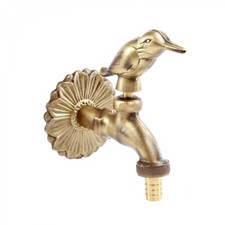 Outdoor Faucet Bird Shaped Spigot Solid Brass Antique Finish Renovators Supply