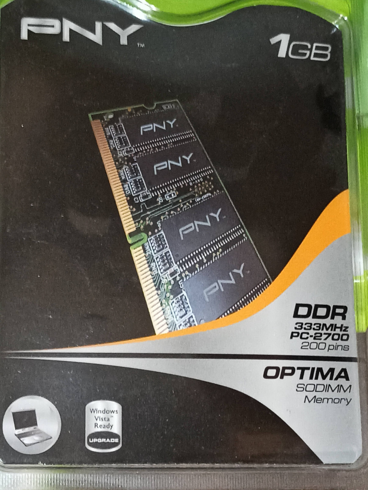 RAM DDR1 1 Go PNY Optima SODIMM neuve sous blister PC-2700 333MHz
