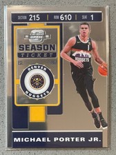 2019-20 Panini Contenders Optic Basketball #61 Michael Porter Jr. Season Ticket