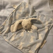 Baby Security Blanket Lovey Bunny Blue Pacifier Holder Blankets And Beyond