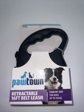 PAWTOWN - DOG LEASH - RETRACTABLE - 16 FEET - HOLDS UP TO 110 LBS - NEW WITH BOX